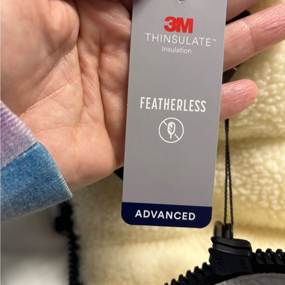 Pajar Canada YVAINE Size Medium Lightweight Puffer Jacket White Fleece New - Picture 10 of 10